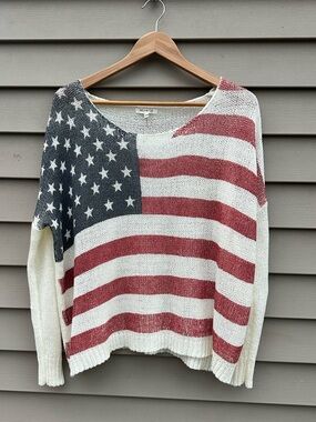 American Flag sweater oversize S/M women’s